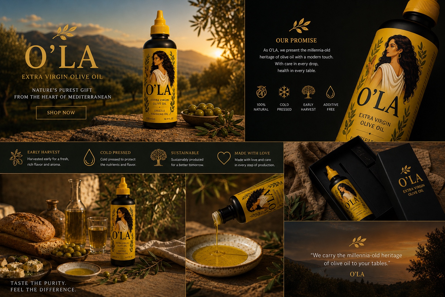 O'LA premium brand campaign